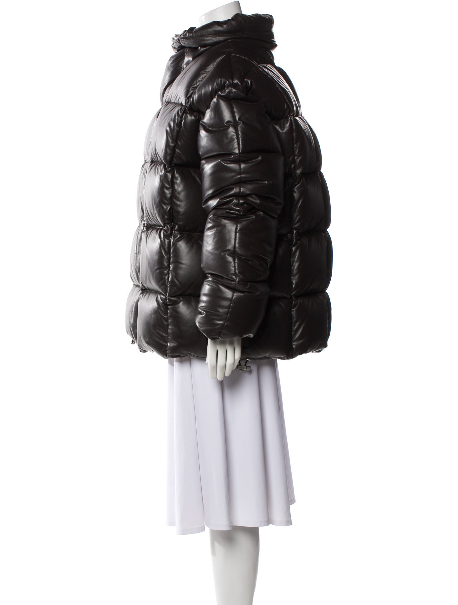 Givenchy Leather Down Coat w/ Tags