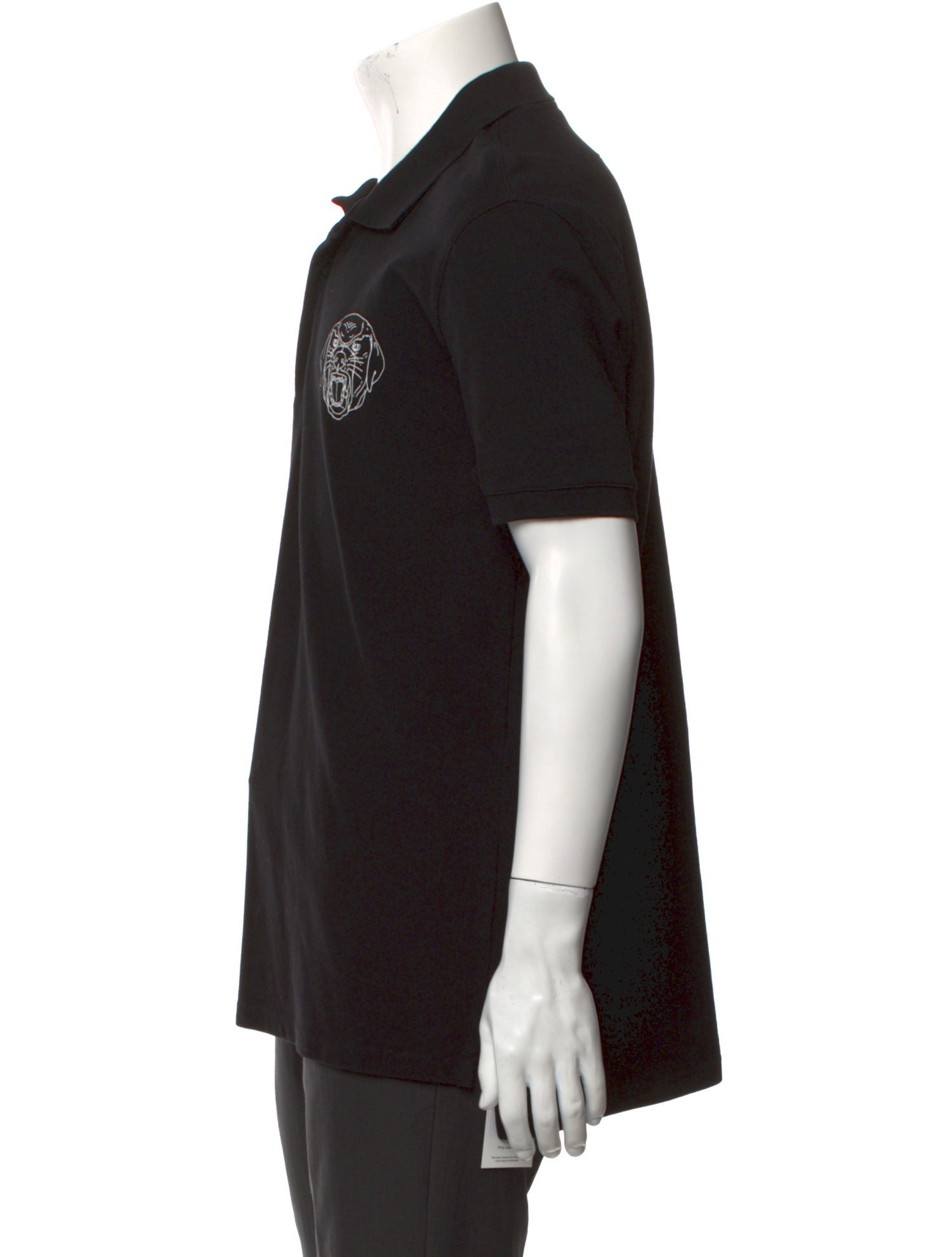 Givenchy Graphic Print Collar Polo Shirt