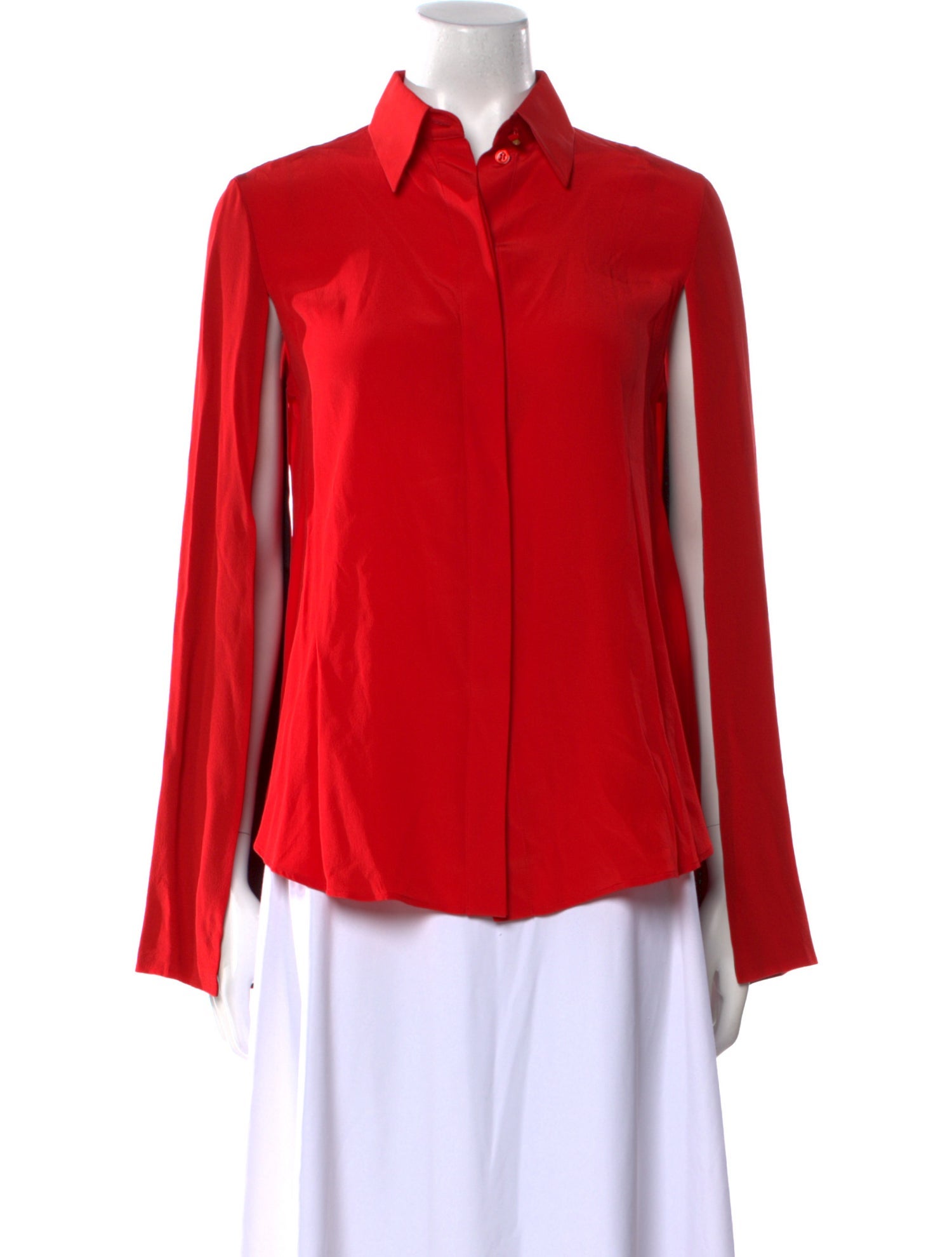 Givenchy Silk Long Sleeve Blouse