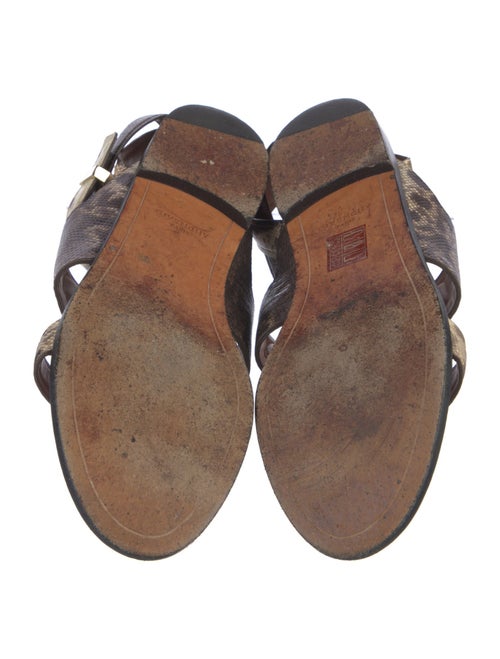 Givenchy Karung Animal Print Gladiator Sandals