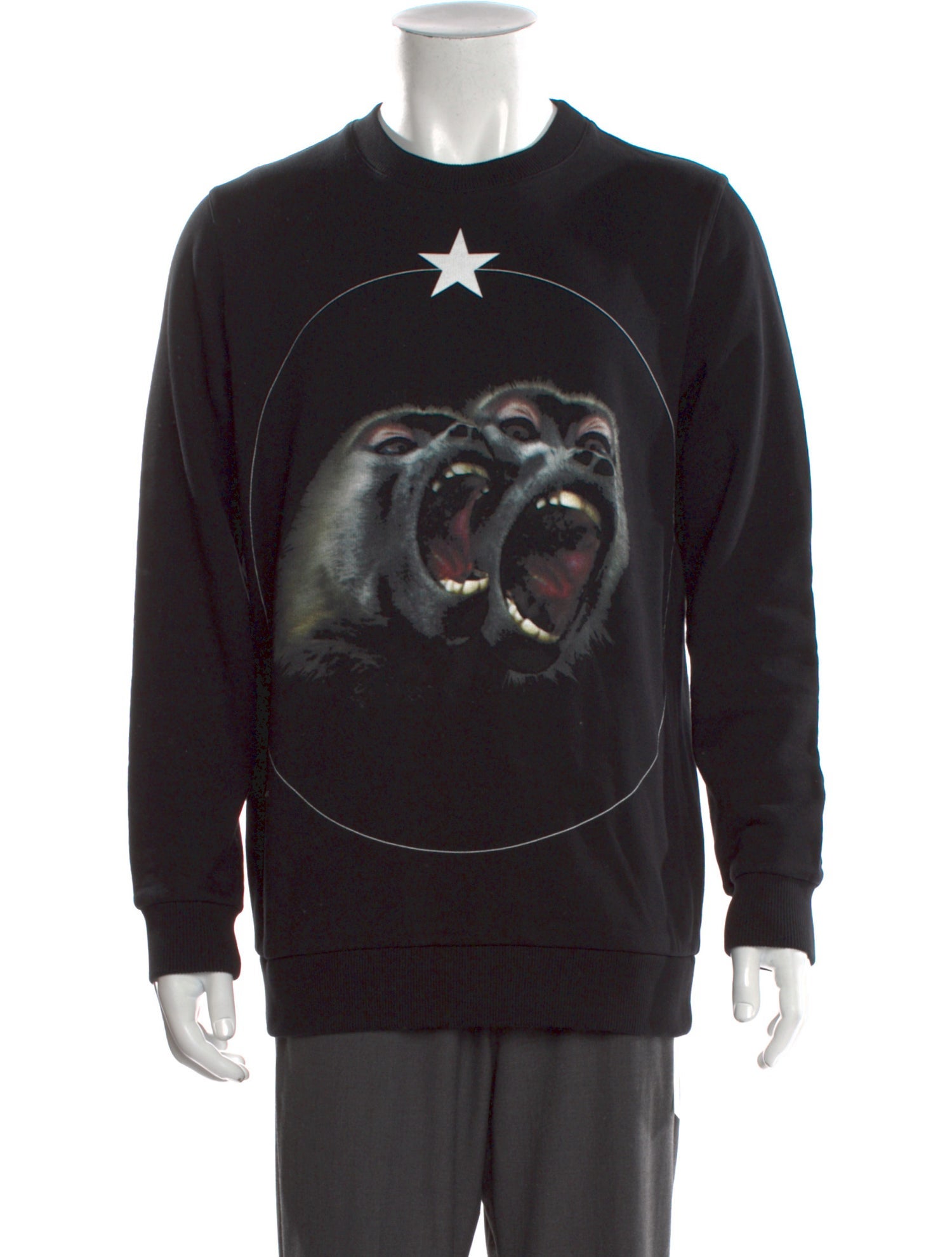 Givenchy Graphic Print Crew Neck Sweatshirt