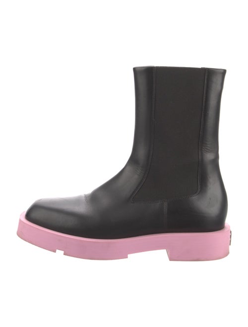 Givenchy Leather Colorblock Pattern Chelsea Boots