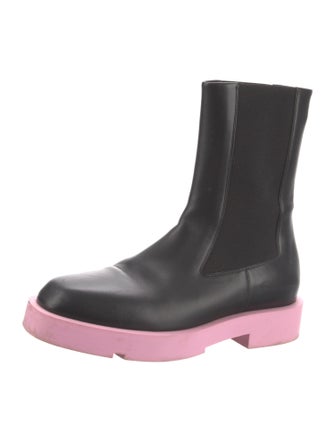 Givenchy Leather Colorblock Pattern Chelsea Boots