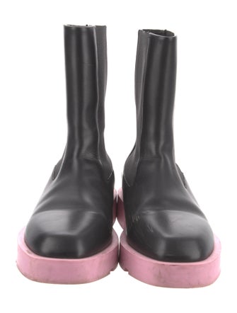 Givenchy Leather Colorblock Pattern Chelsea Boots