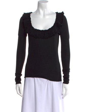 Givenchy Wool Scoop Neck Top