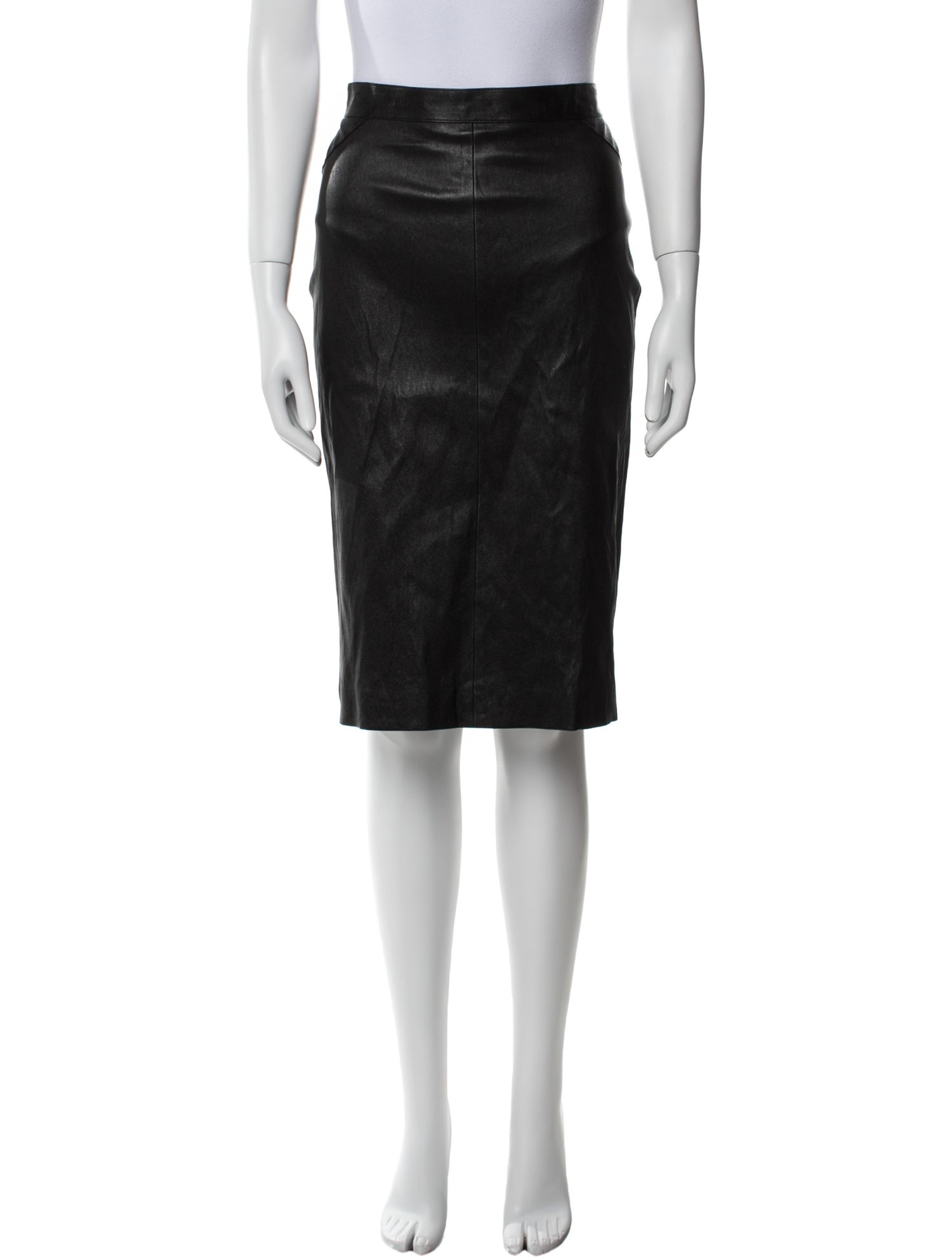 Givenchy Lambskin Knee-Length Skirt w/ Tags
