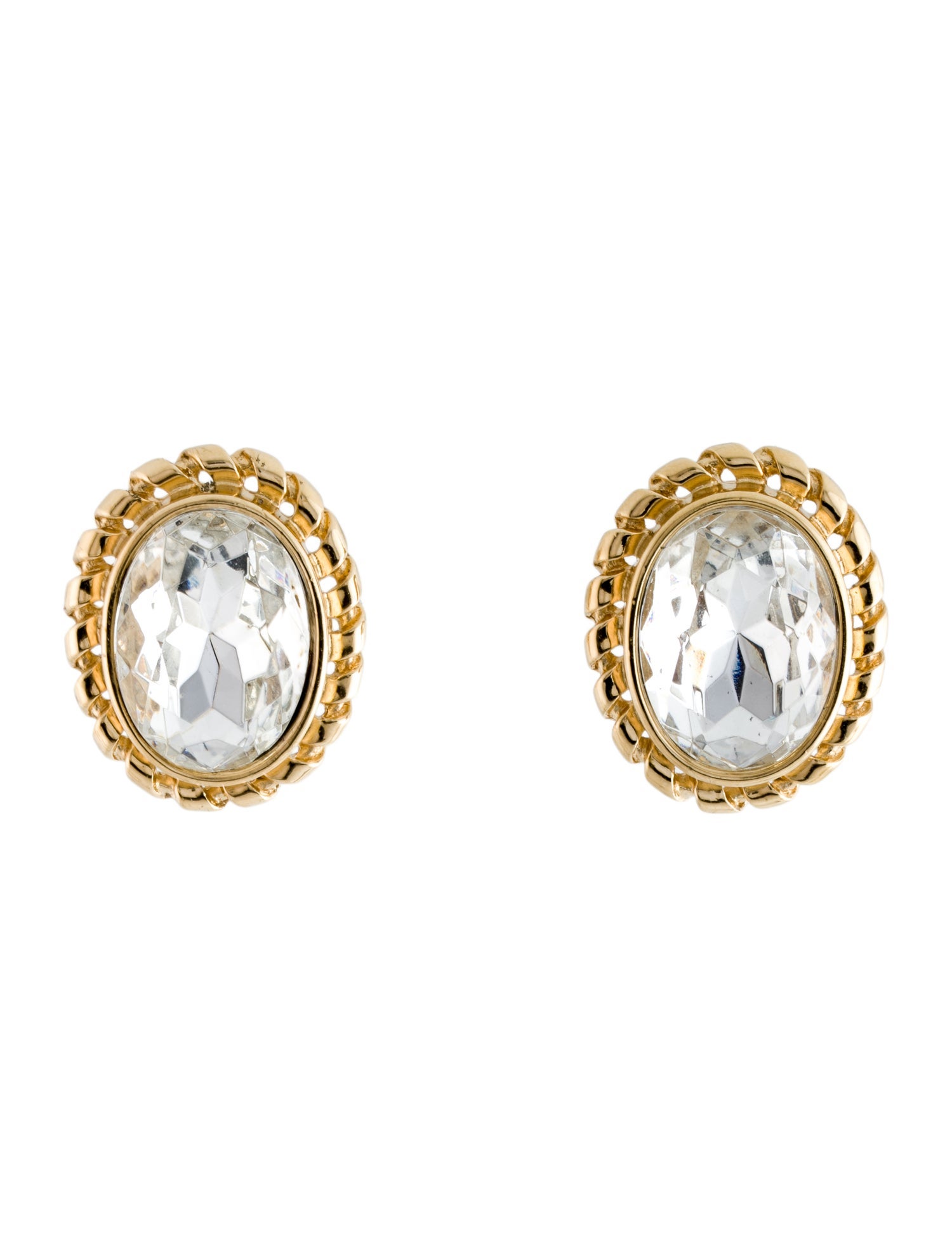 Givenchy Crystal Clip-On Earrings