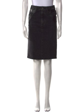 Givenchy Raw-Edge Trim Knee-Length Skirt