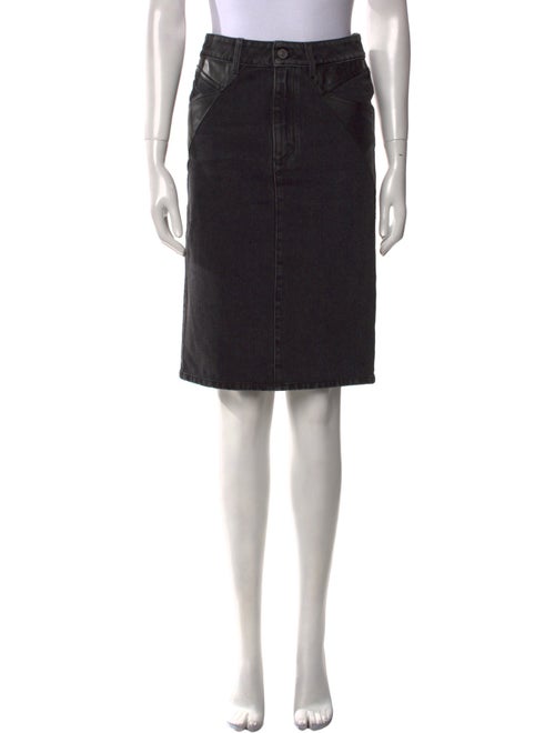 Givenchy Raw-Edge Trim Knee-Length Skirt