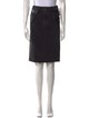 Givenchy Raw-Edge Trim Knee-Length Skirt