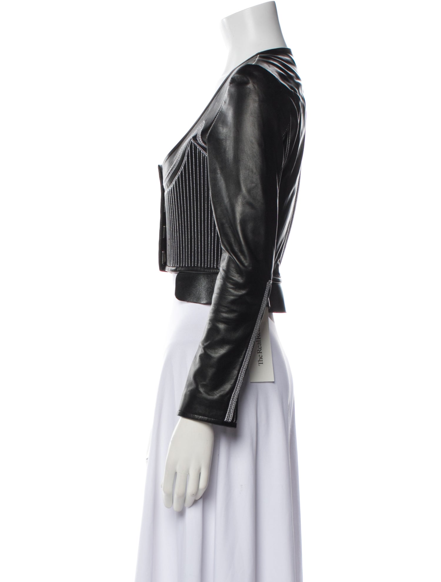 Givenchy Lambskin Plaid Print Evening Jacket