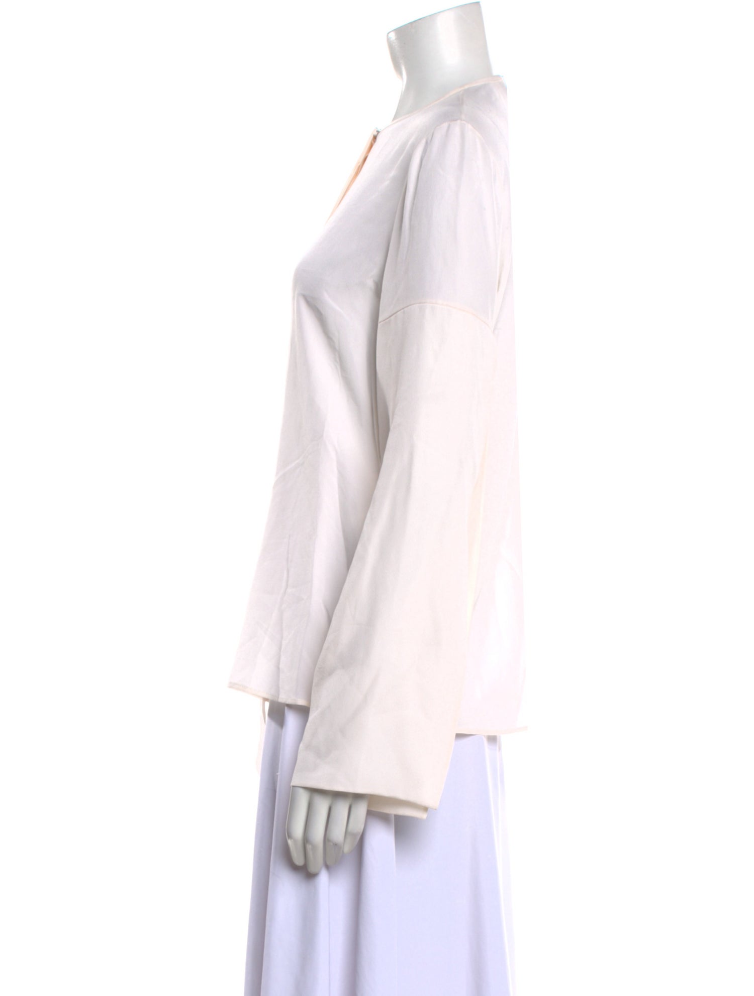 Givenchy Silk Crew Neck Blouse