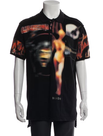 Givenchy Graphic Print Collar Polo Shirt