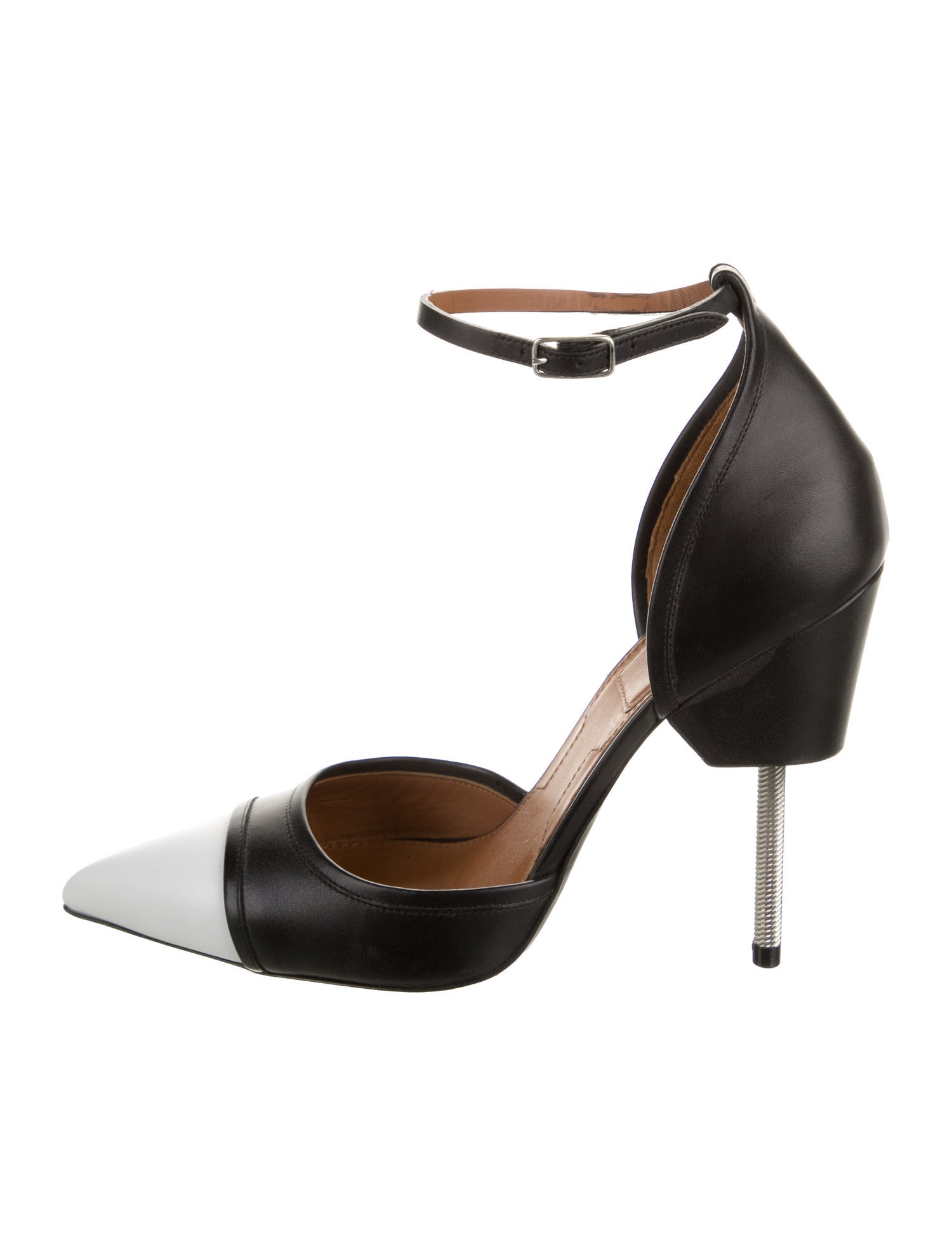 Givenchy Leather Colorblock Pattern D'Orsay Pumps