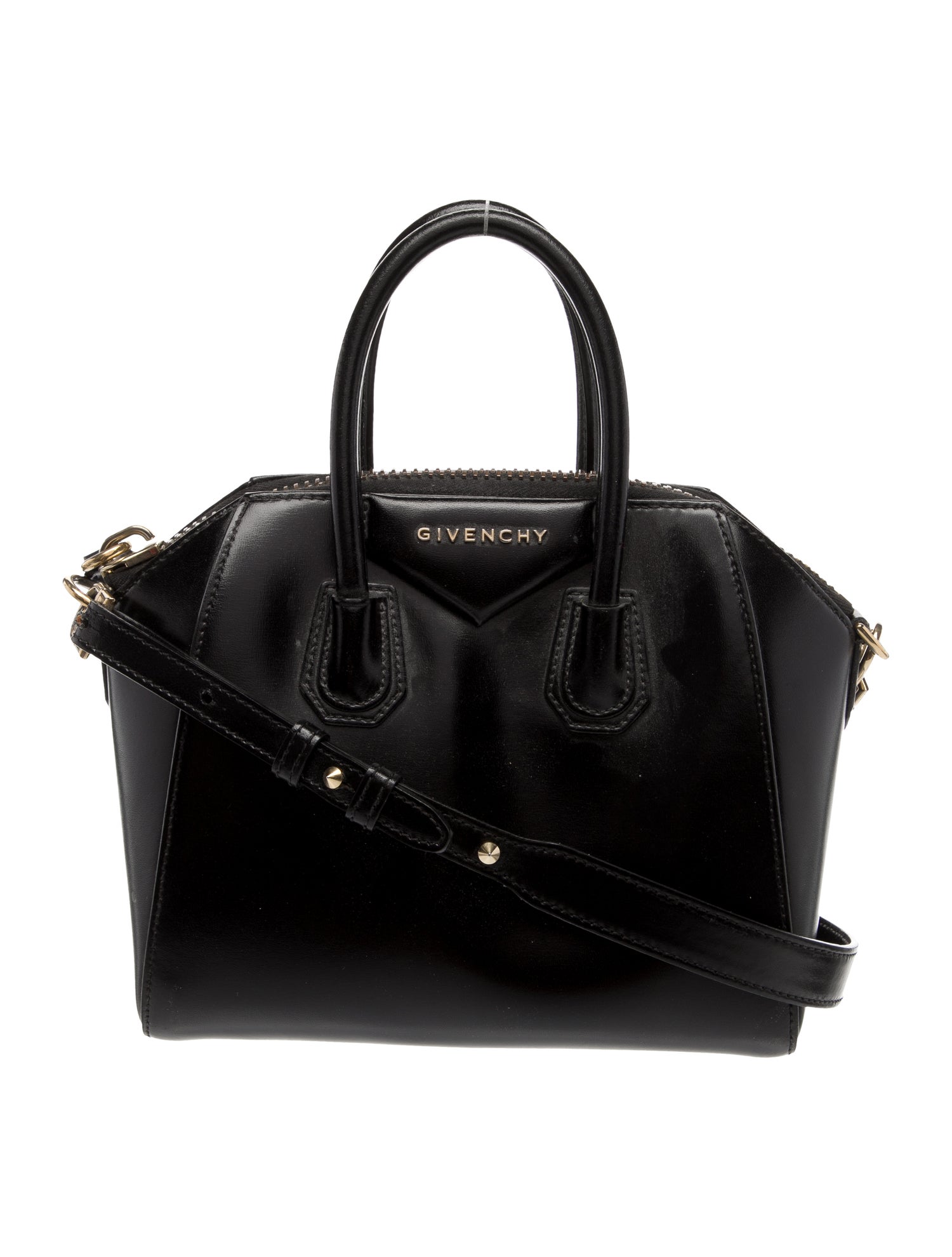 Givenchy Leather Black Smooth Calfskin Leather Small Antigona Bag