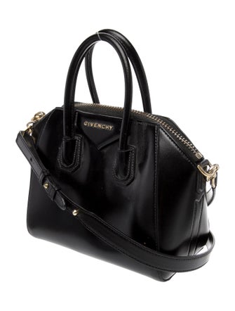 Givenchy Leather Black Smooth Calfskin Leather Small Antigona Bag