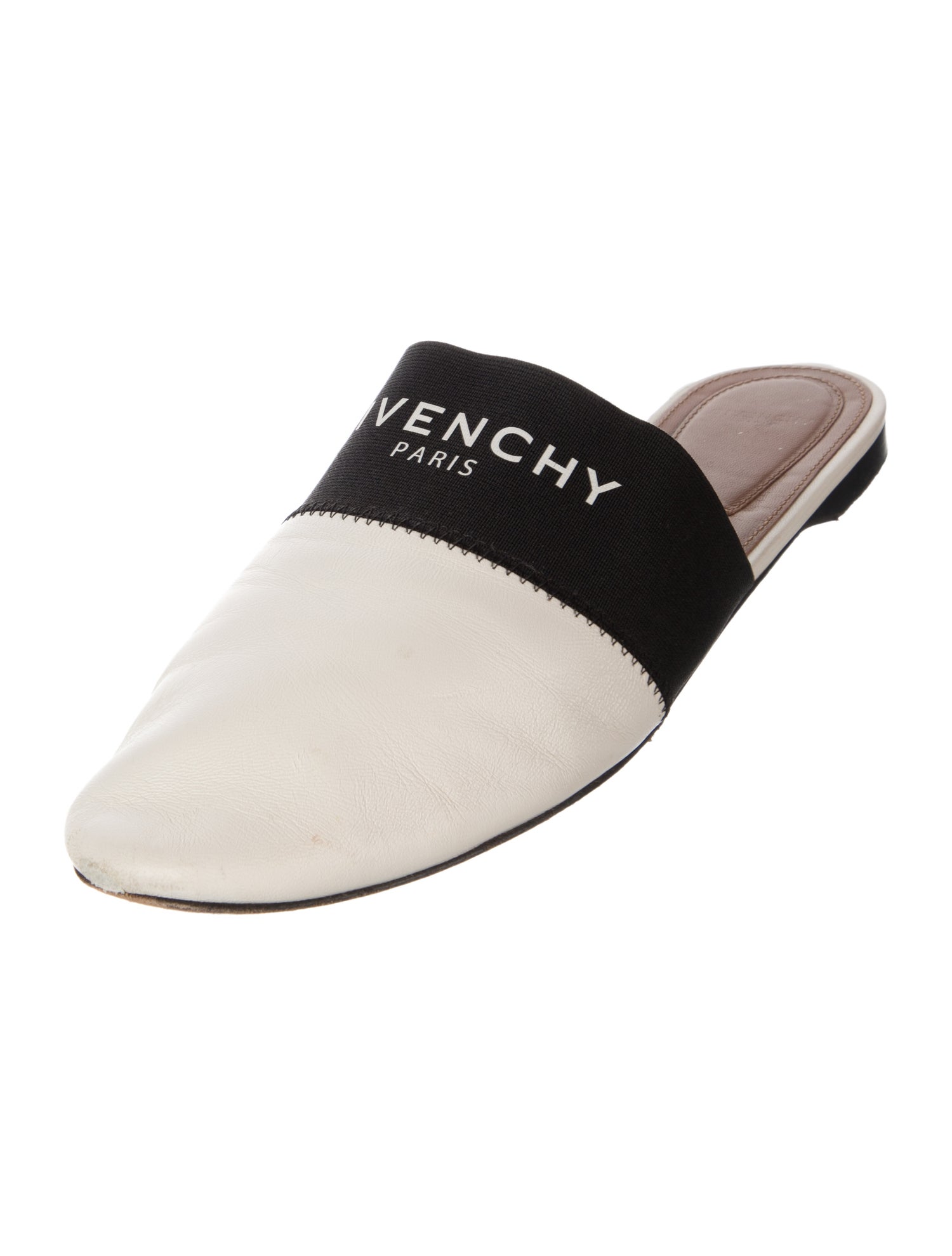 Givenchy Leather Colorblock Pattern Mules