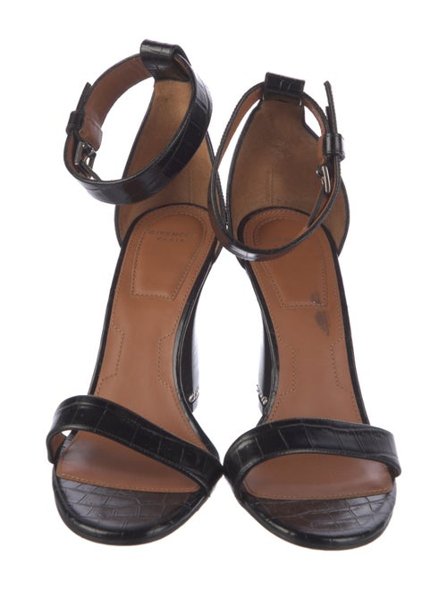 Givenchy Leather Chain-Link Accents Sandals