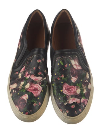 Givenchy Leather Floral Print Espadrilles