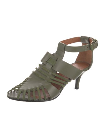 Givenchy Leather Cutout Accent Gladiator Sandals