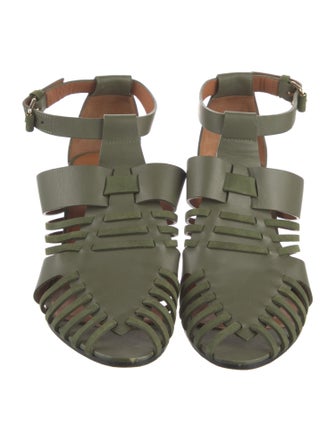 Givenchy Leather Cutout Accent Gladiator Sandals