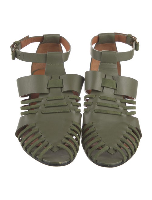 Givenchy Leather Cutout Accent Gladiator Sandals