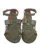 Givenchy Leather Cutout Accent Gladiator Sandals