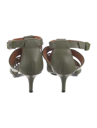 Givenchy Leather Cutout Accent Gladiator Sandals