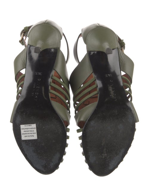 Givenchy Leather Cutout Accent Gladiator Sandals