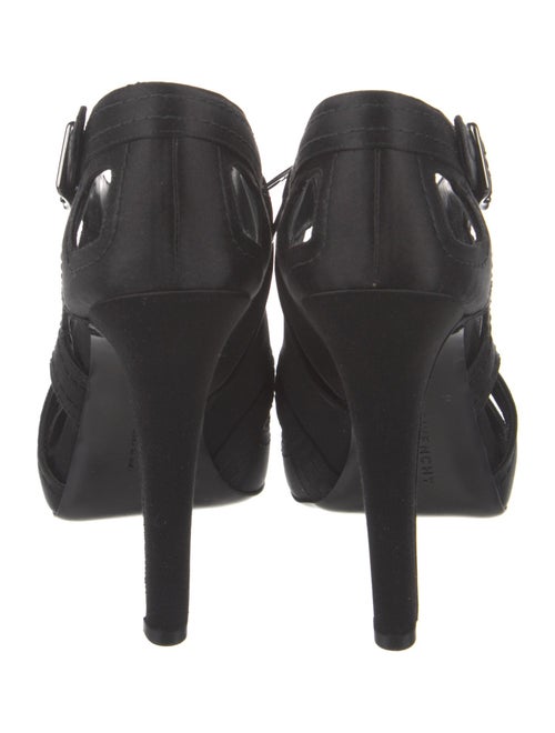 Givenchy Satin Cutout Accent Slingback Pumps