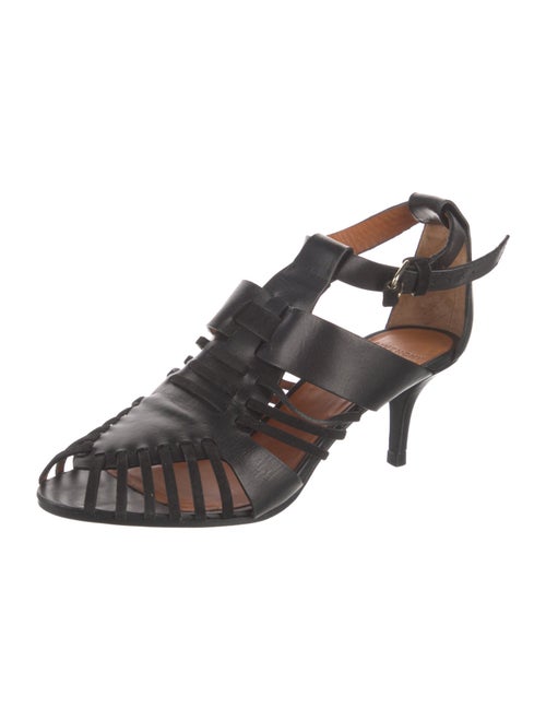 Givenchy Leather Cutout Accent Gladiator Sandals