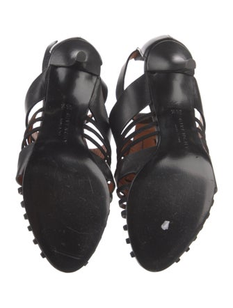 Givenchy Leather Cutout Accent Gladiator Sandals