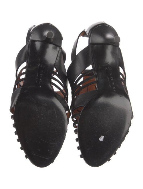 Givenchy Leather Cutout Accent Gladiator Sandals