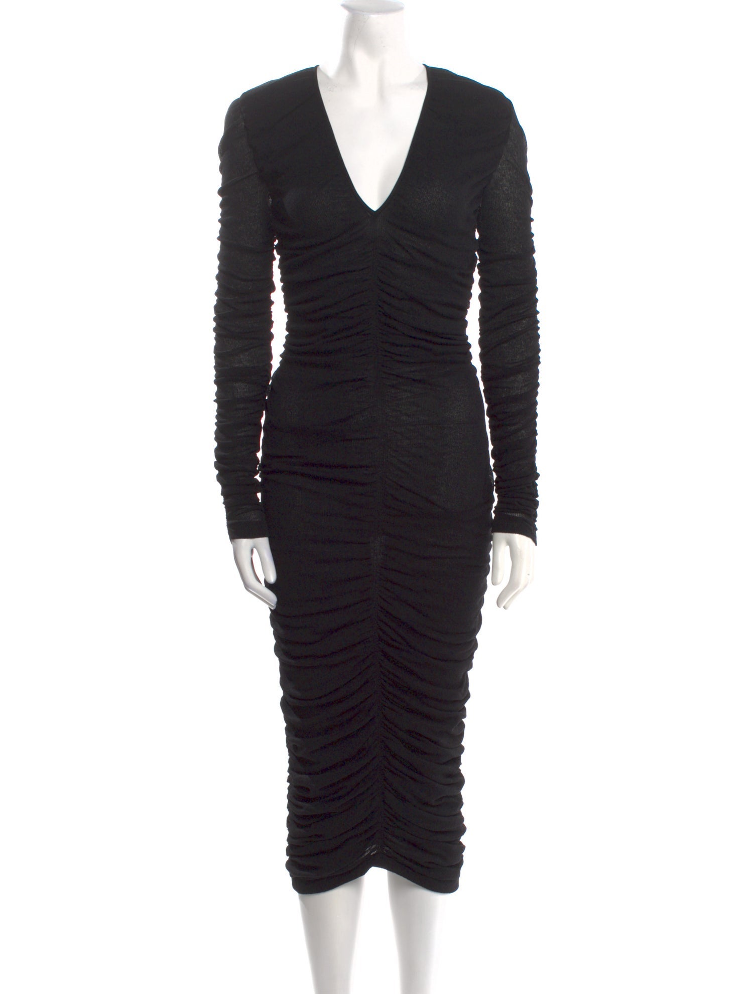 Givenchy V-Neck Knee-Length Dress