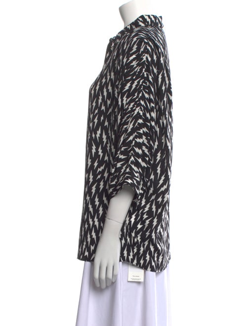 Givenchy Silk Printed Button-Up Top