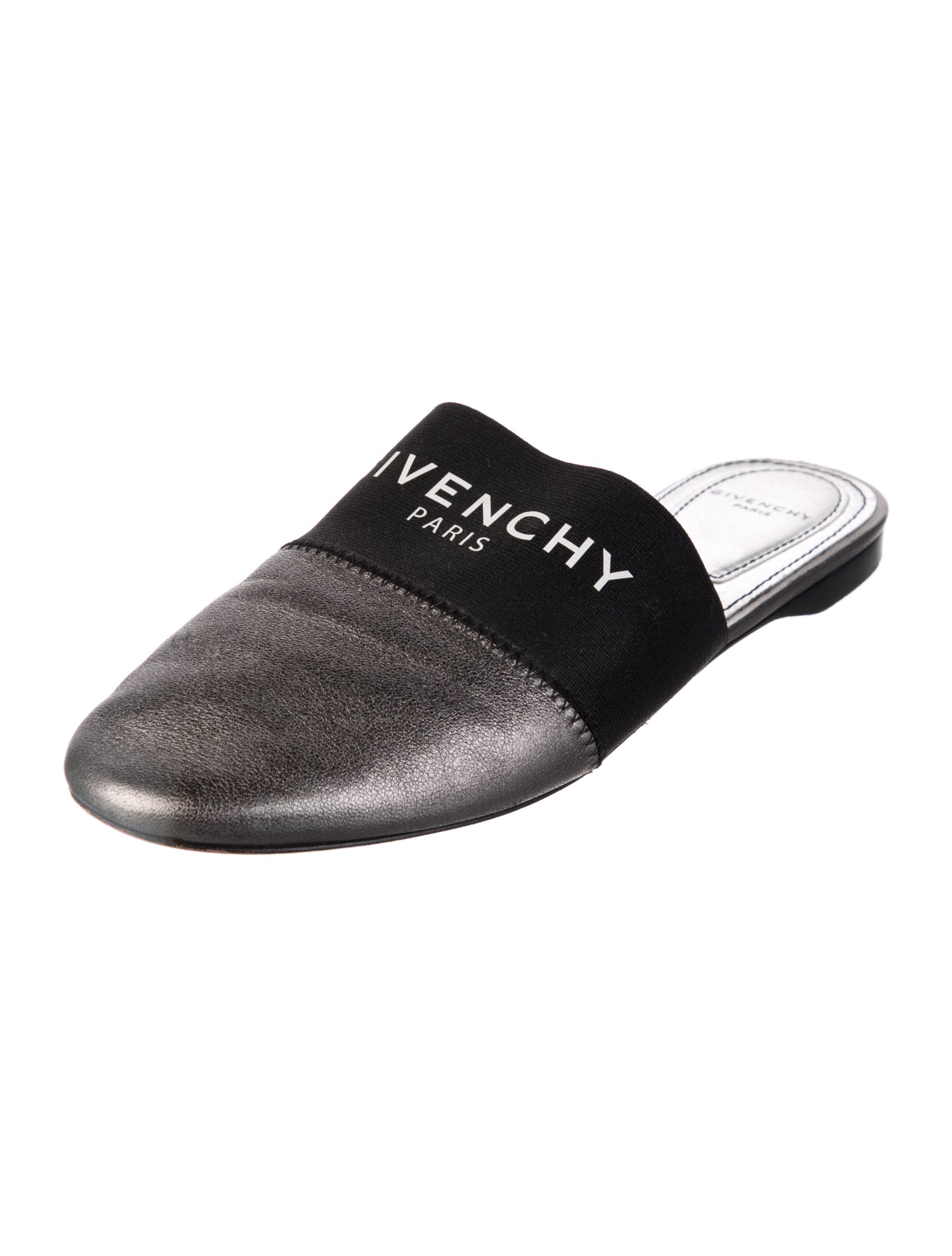 Givenchy Leather Colorblock Pattern Mules