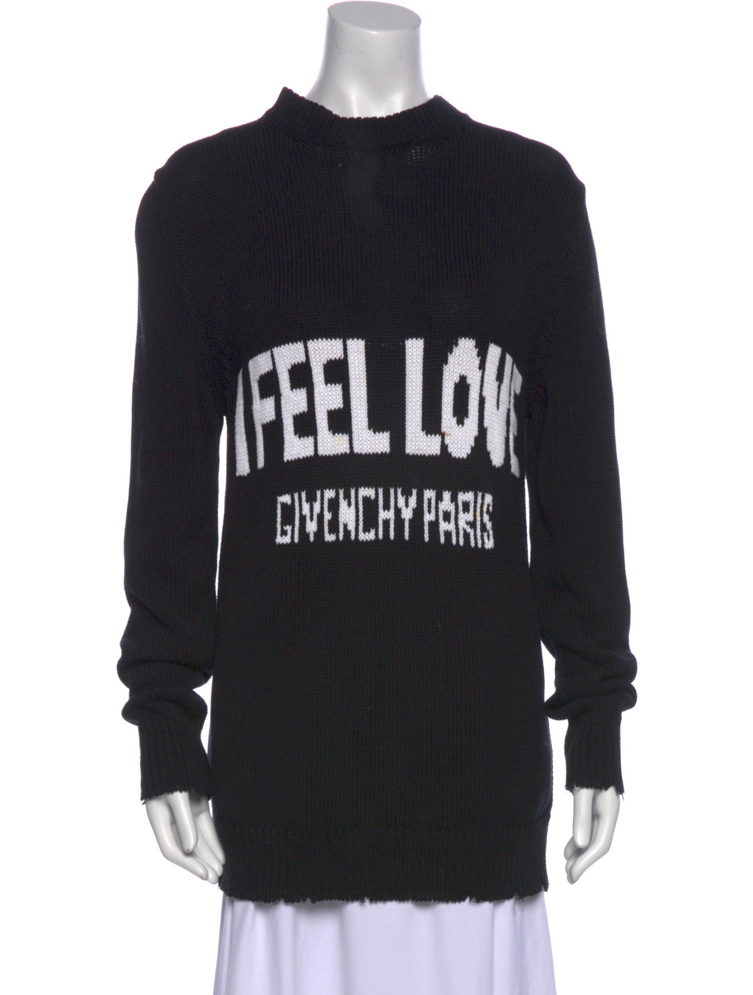 Givenchy Graphic Print Mock Neck Sweater