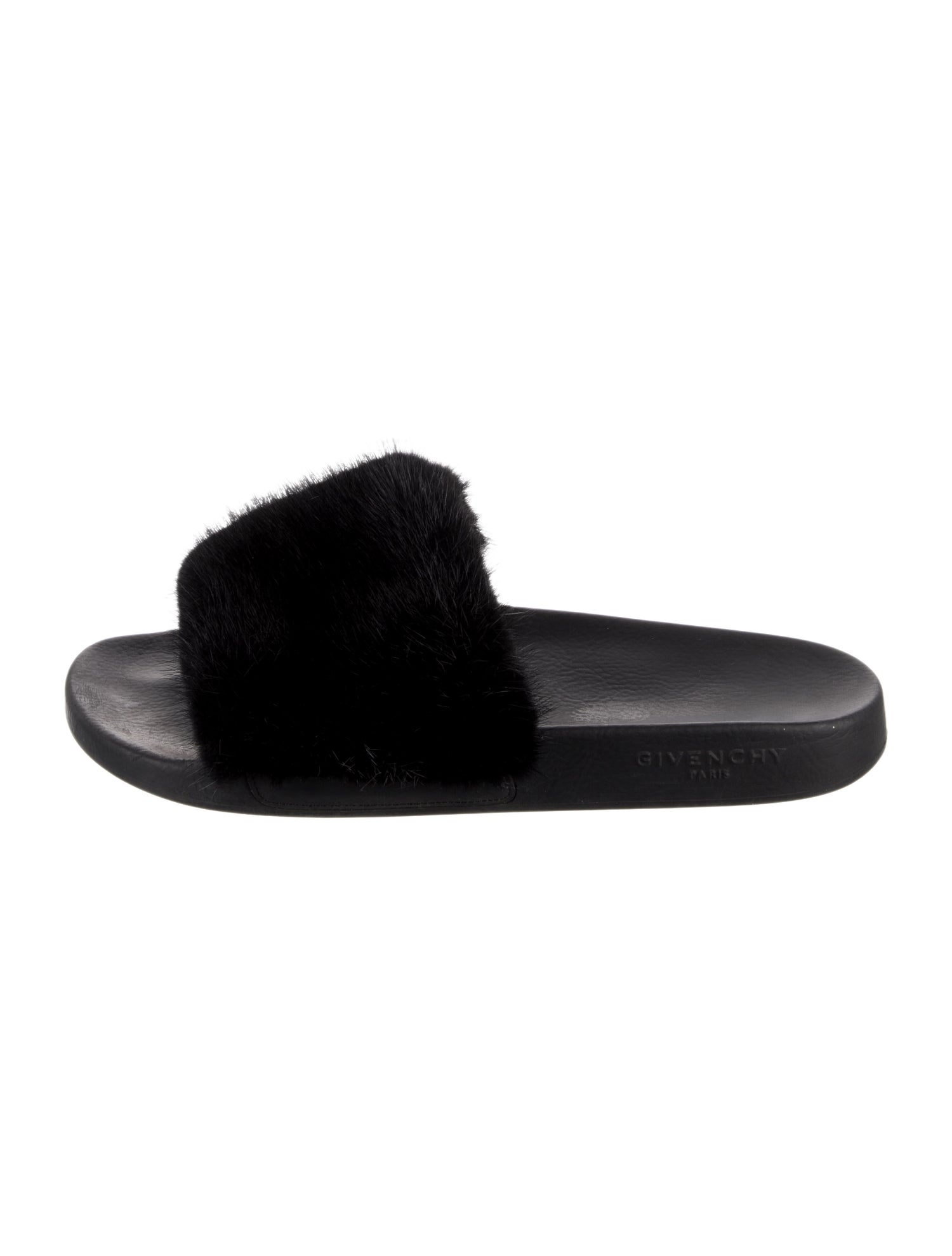 Givenchy Fur Trim Slides