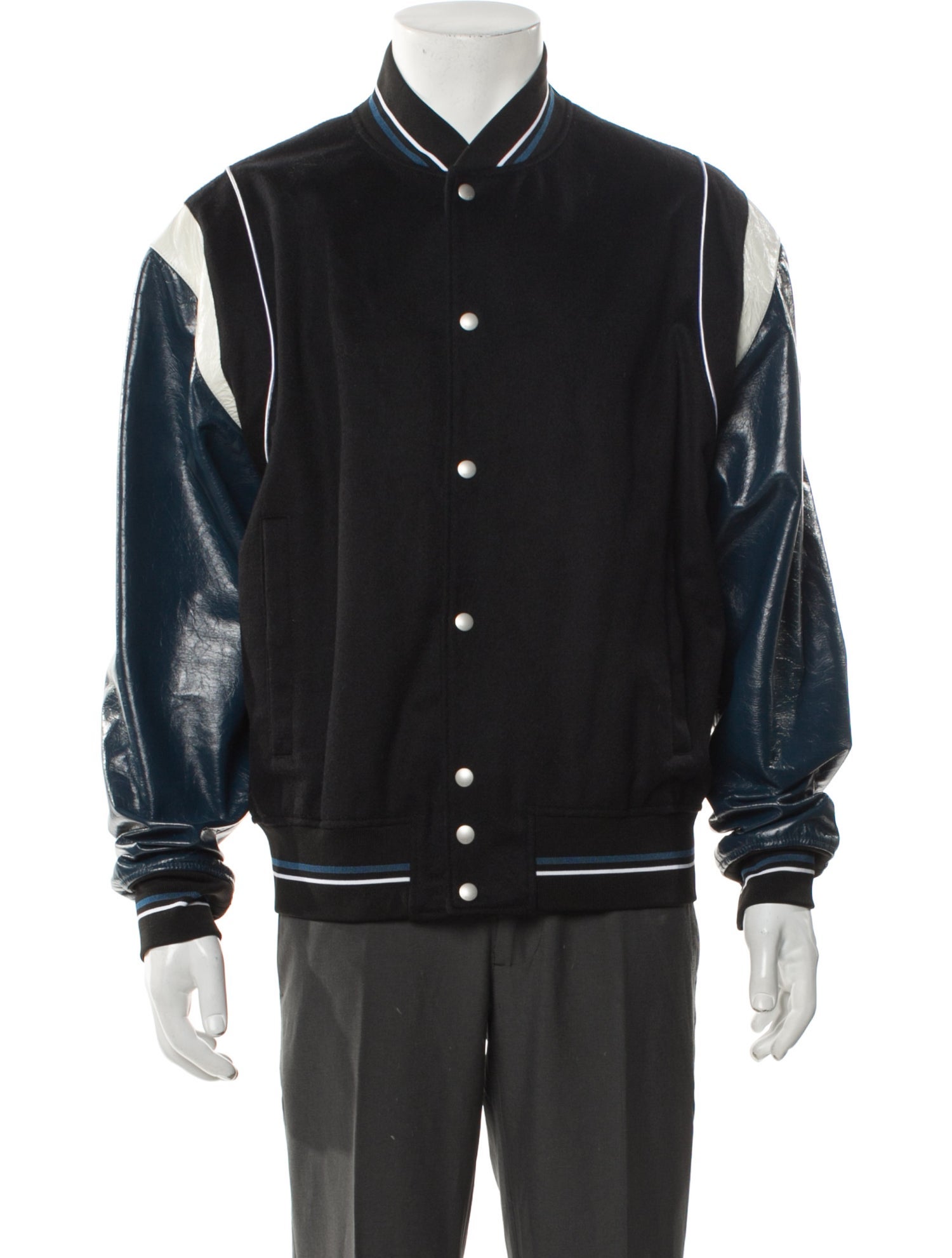 Givenchy Calfskin Striped Varsity Jacket
