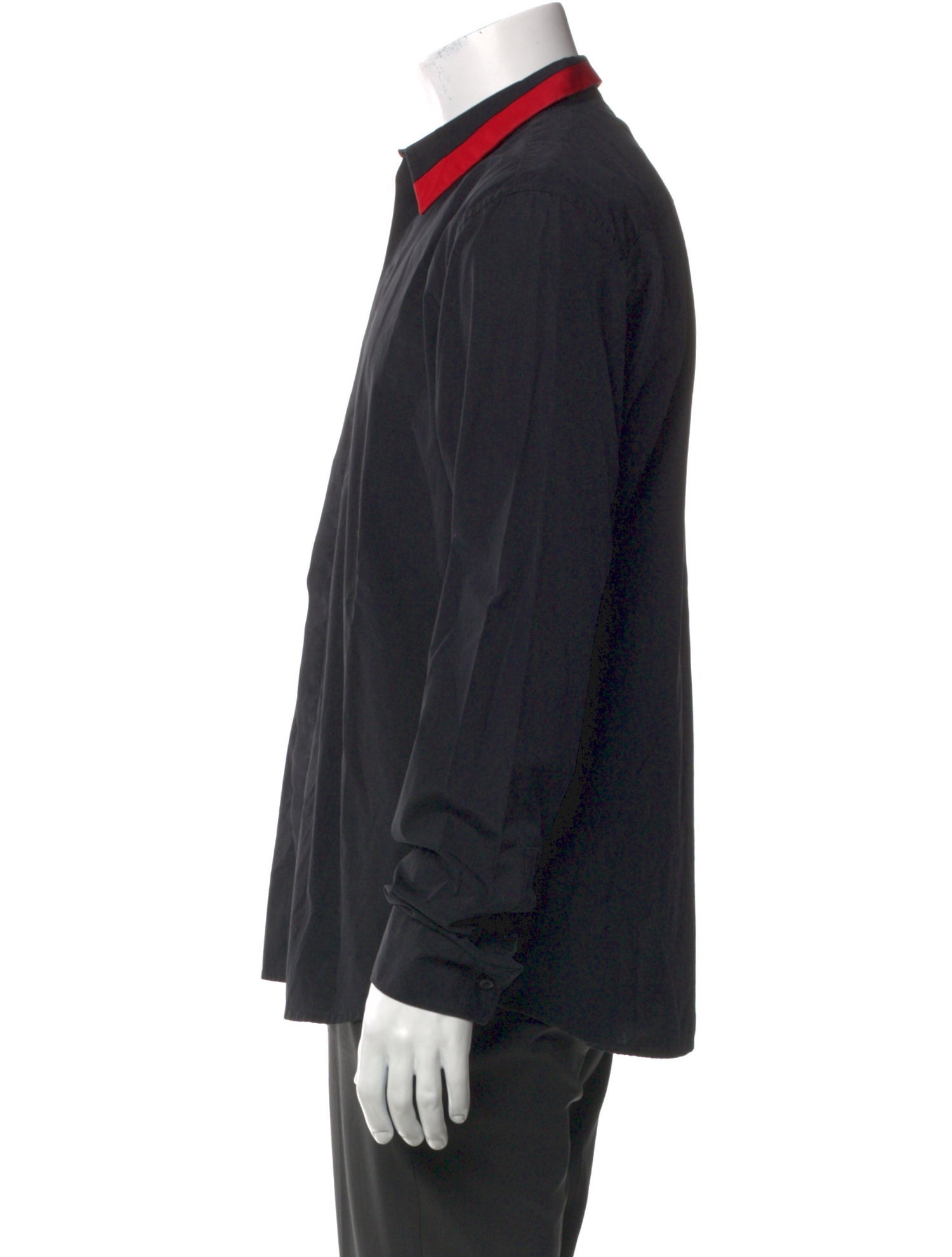 Givenchy Colorblock Pattern Long Sleeve Shirt