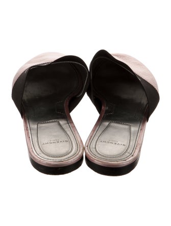 Givenchy Leather Colorblock Pattern Mules