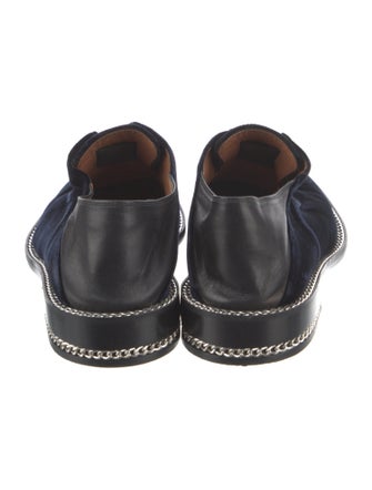 Givenchy Velvet Chain-Link Accents Oxfords