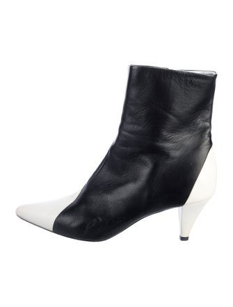 Givenchy Leather Colorblock Pattern Boots