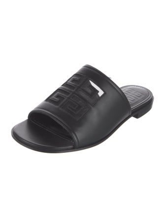 Givenchy Leather Mesh Accents Slides