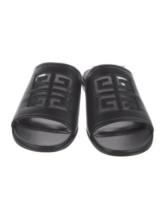 Givenchy Leather Mesh Accents Slides