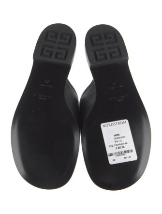 Givenchy Leather Mesh Accents Slides