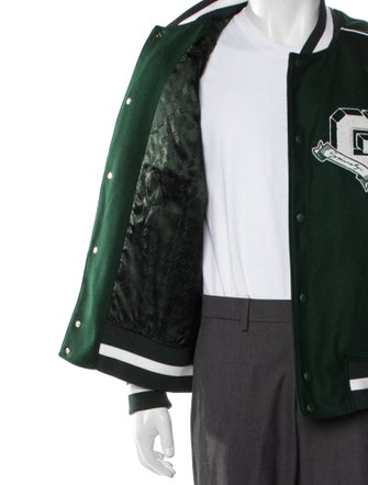 Givenchy Wool Graphic Print Varsity Jacket