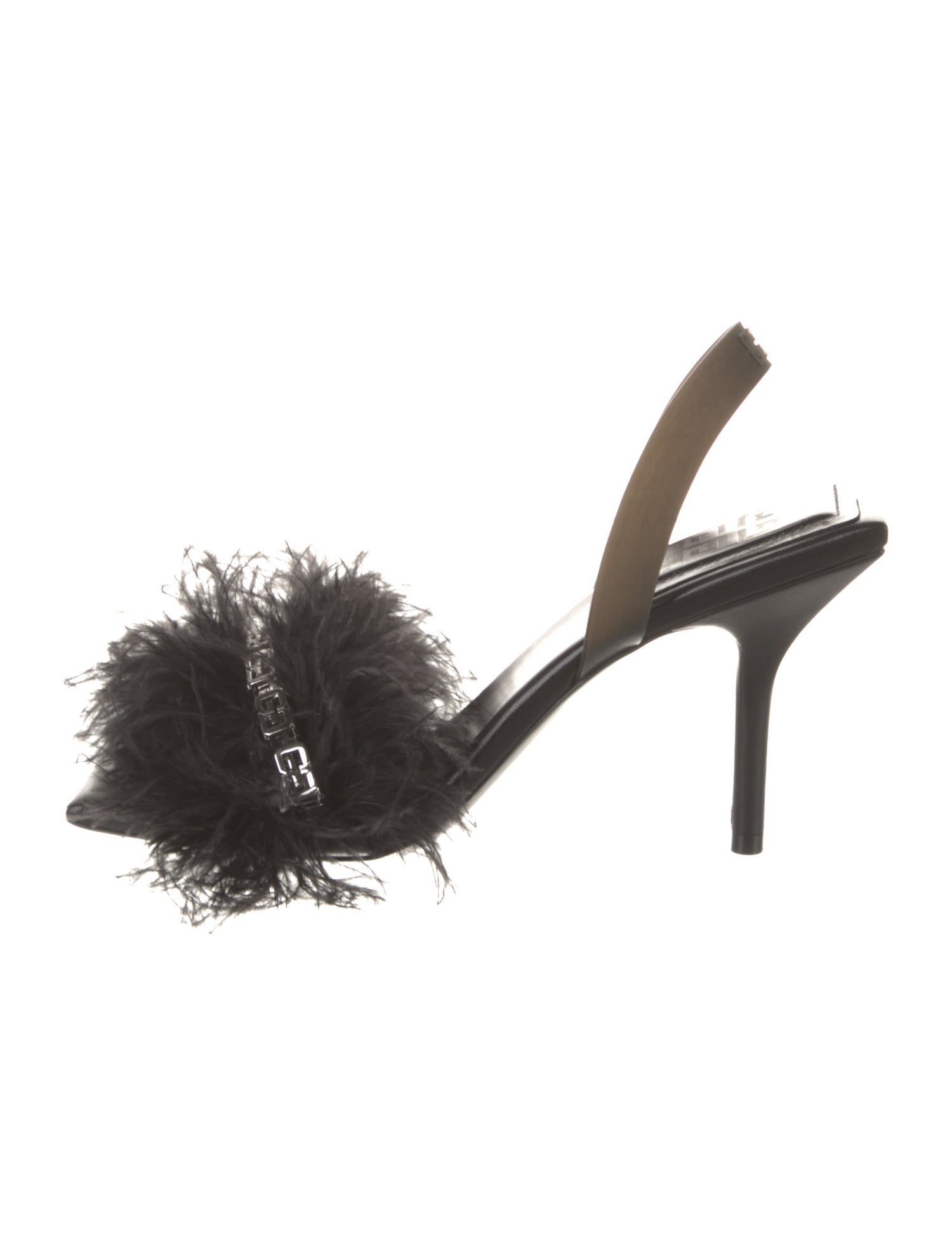 Givenchy Chain-Link Accents Slingback Sandals