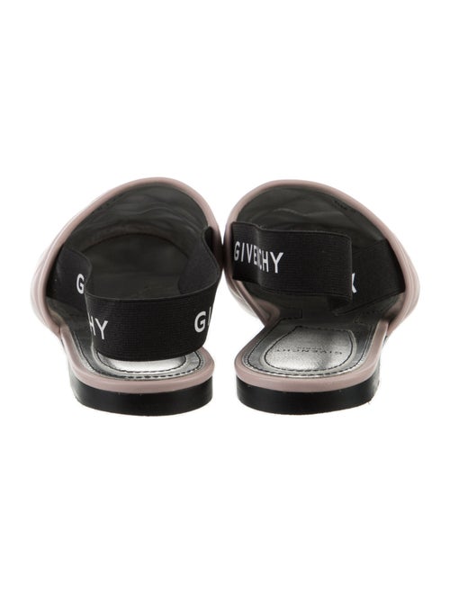 Givenchy Quilted Pattern Leather Slingback Flats