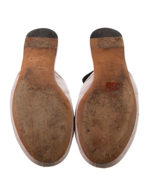 Givenchy Quilted Pattern Leather Slingback Flats